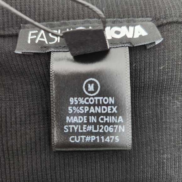 Black Ribbed Jumpsuit FASHION NOVA - Picture 10 of 10